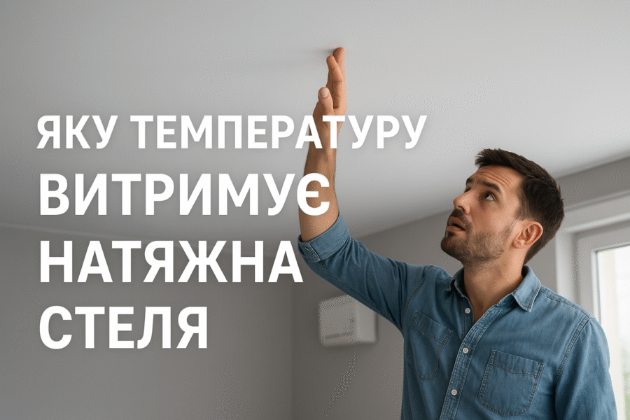 Какую температуру выдерживает натяжной потолок?